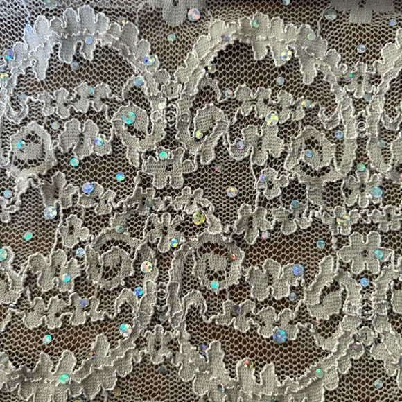 R&M Richards Size 6 Tan Sparkly Prom Dress - Picture 10 of 15